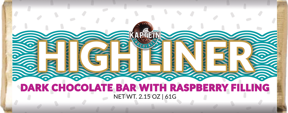 HIGHLINER Dark Chocolate Bar with Raspberry Filling