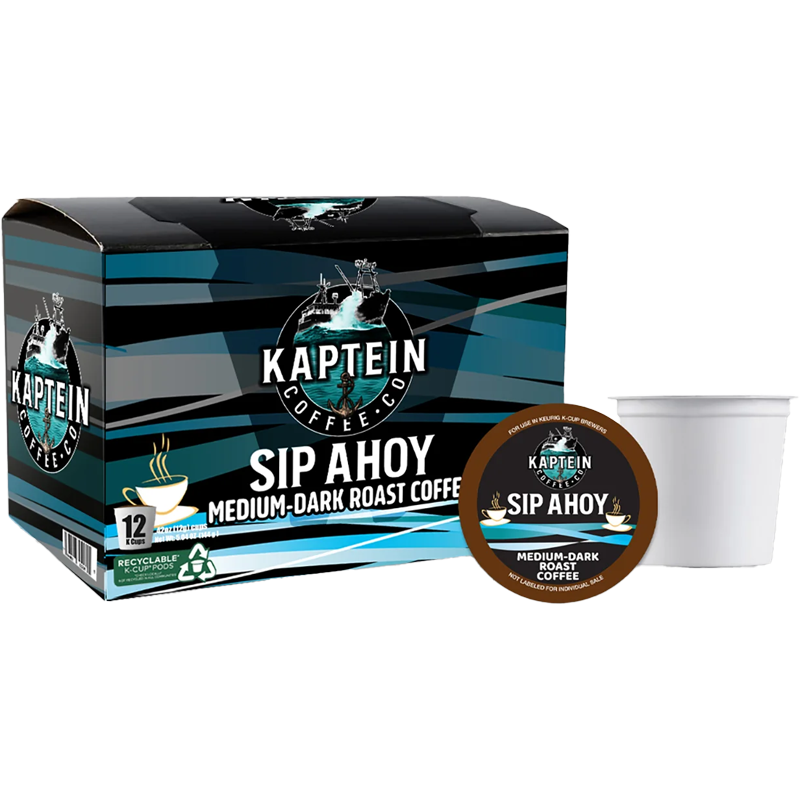 SIP AHOY Medium-Dark Roast Coffee K-Cups